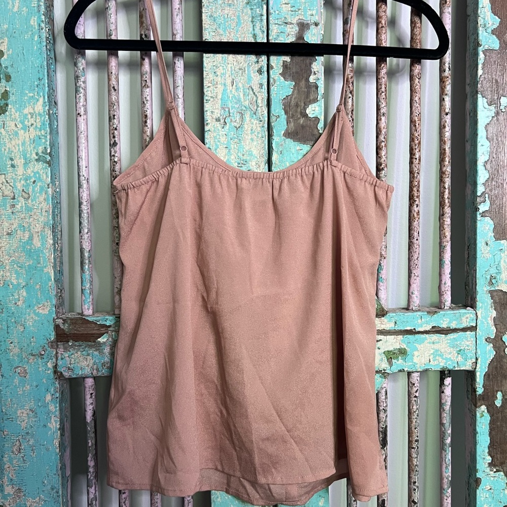 Nude Ruffle Blouse Tank - Picture 2 of 2